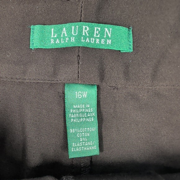 Lauren Ralph Lauren Womens Size 16W Chocolate Brown Straight Leg Pants - Picture 12 of 16